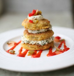 fried green tomato napolean Brooke Thomas