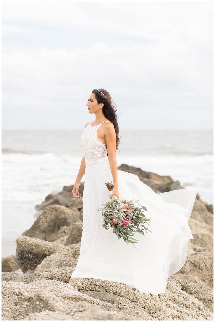 Styled Bridal Shoot | Folly Beach - The Wedding Row